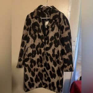 Windsor Taupe and Black Patterned Coat